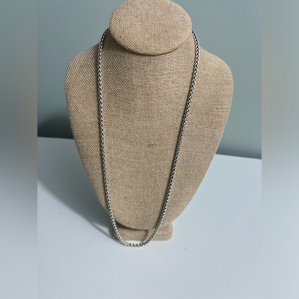 David Yurman unisex  Sterling Silver Box Chain Necklace Long 28 In/41.99